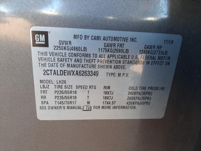 Photo 9 VIN: 2CTALDEWXA6263349 - GMC TERRAIN SL 