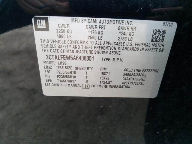 Photo 9 VIN: 2CTALFEW5A6406851 - GMC TERRAIN SL 