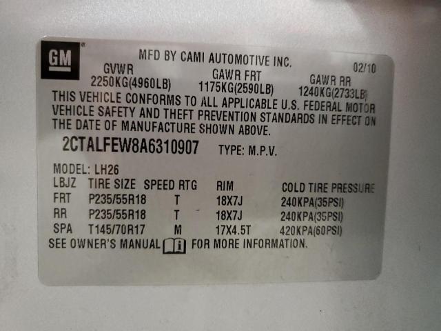 Photo 12 VIN: 2CTALFEW8A6310907 - GMC TERRAIN SL 