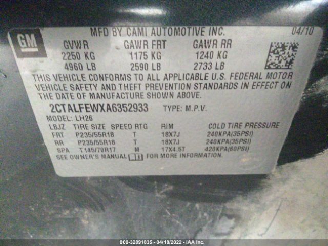 Photo 8 VIN: 2CTALFEWXA6352933 - GMC TERRAIN 