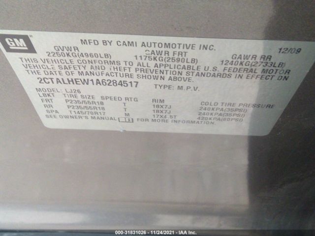 Photo 8 VIN: 2CTALHEW1A6284517 - GMC TERRAIN 