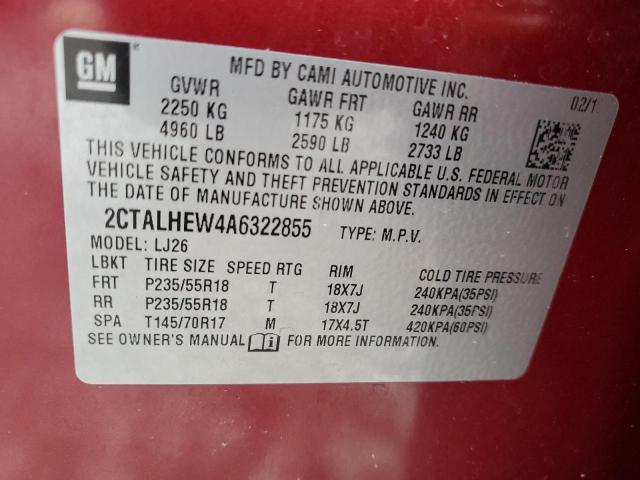 Photo 12 VIN: 2CTALHEW4A6322855 - GMC TERRAIN SL 