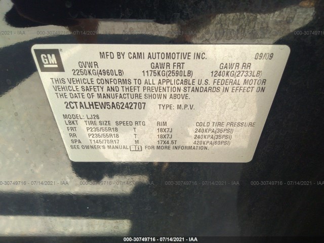 Photo 8 VIN: 2CTALHEW5A6242707 - GMC TERRAIN 