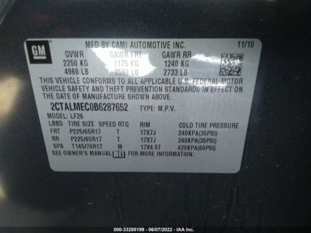 Photo 8 VIN: 2CTALMEC0B6287652 - GMC TERRAIN 