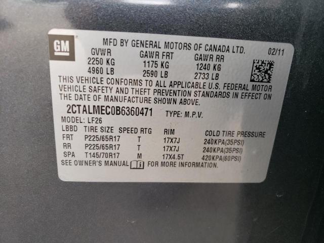 Photo 11 VIN: 2CTALMEC0B6360471 - GMC TERRAIN SL 