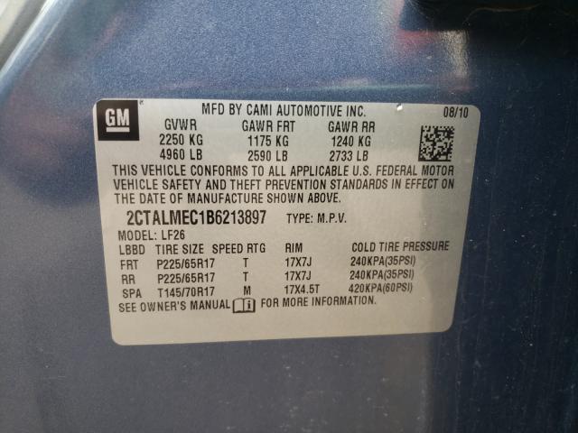 Photo 9 VIN: 2CTALMEC1B6213897 - GMC TERRAIN SL 