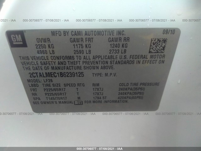 Photo 8 VIN: 2CTALMEC1B6239125 - GMC TERRAIN 