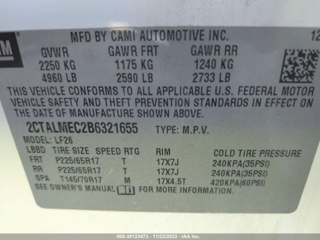 Photo 8 VIN: 2CTALMEC2B6321655 - GMC TERRAIN 