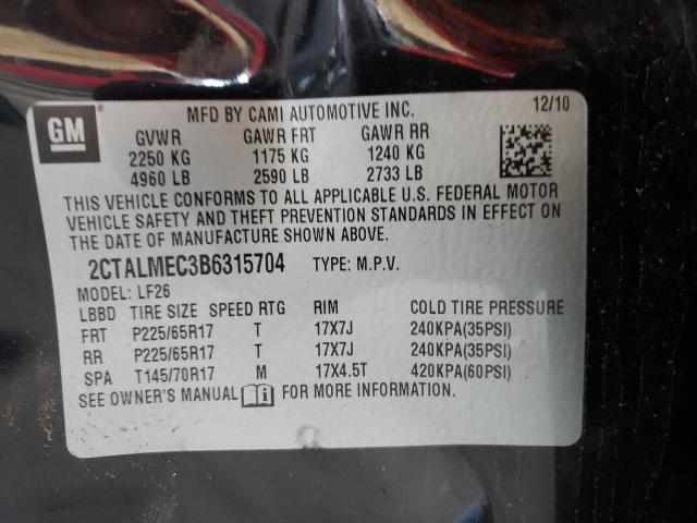 Photo 9 VIN: 2CTALMEC3B6315704 - GMC TERRAIN SL 