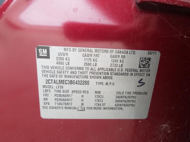 Photo 9 VIN: 2CTALMEC3B6432280 - GMC TERRAIN SL 