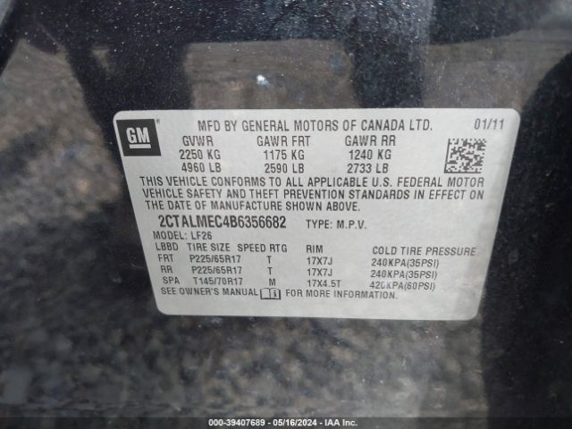 Photo 8 VIN: 2CTALMEC4B6356682 - GMC TERRAIN 