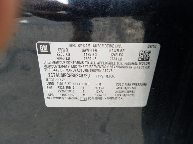 Photo 9 VIN: 2CTALMEC5B6240729 - GMC TERRAIN SL 