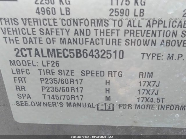 Photo 8 VIN: 2CTALMEC5B6432510 - GMC TERRAIN 