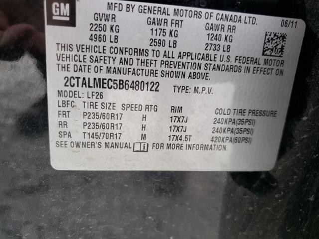 Photo 9 VIN: 2CTALMEC5B6480122 - GMC TERRAIN SL 