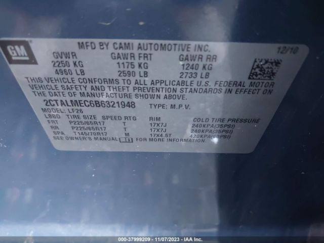 Photo 8 VIN: 2CTALMEC6B6321948 - GMC TERRAIN 