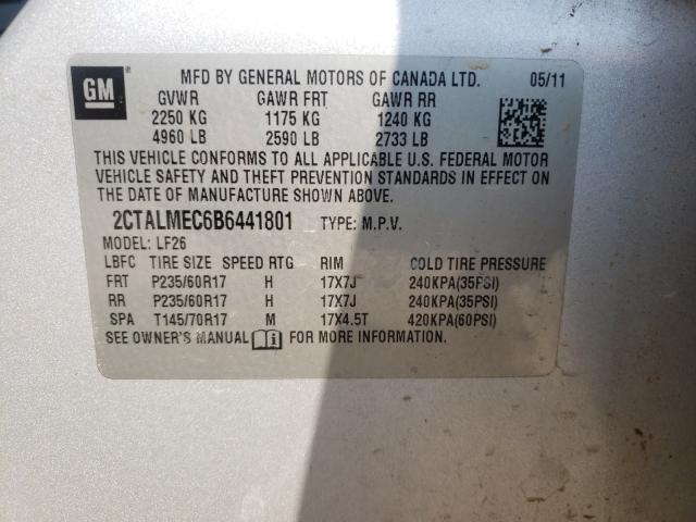 Photo 9 VIN: 2CTALMEC6B6441801 - GMC TERRAIN SL 