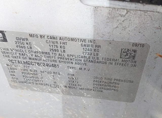 Photo 8 VIN: 2CTALMEC7B6249481 - GMC TERRAIN 