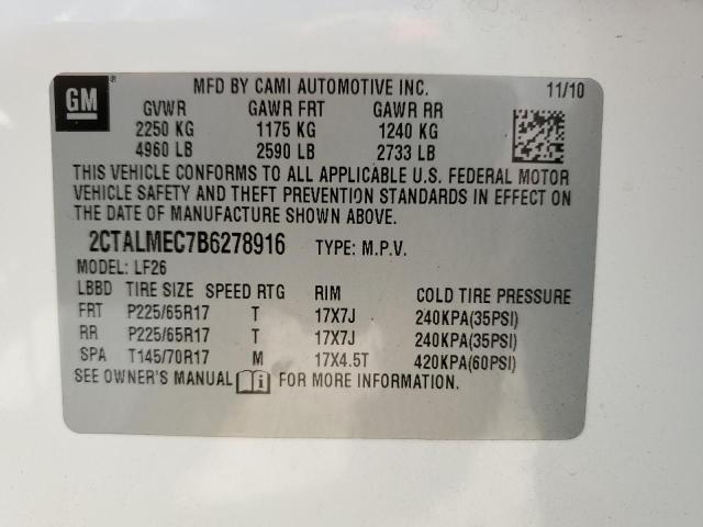 Photo 11 VIN: 2CTALMEC7B6278916 - GMC TERRAIN SL 