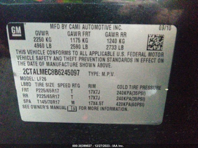 Photo 8 VIN: 2CTALMEC8B6245097 - GMC TERRAIN 