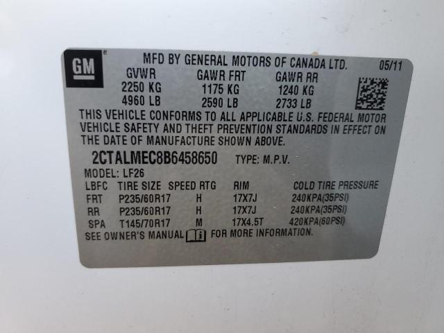 Photo 12 VIN: 2CTALMEC8B6458650 - GMC TERRAIN 