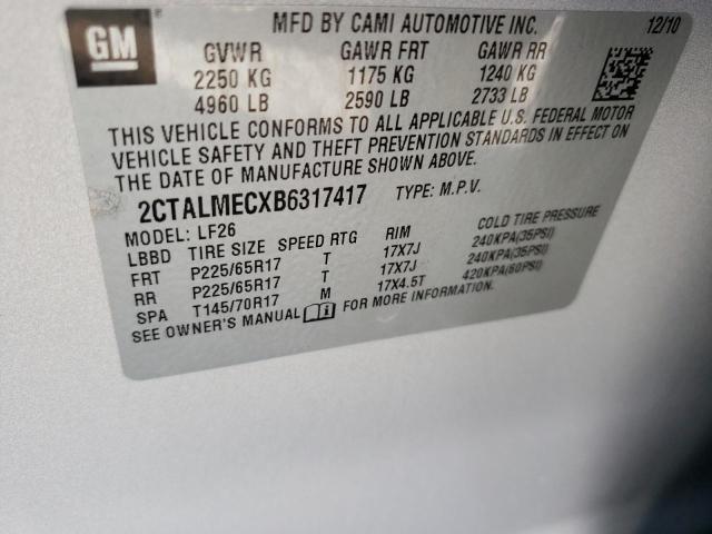 Photo 9 VIN: 2CTALMECXB6317417 - GMC TERRAIN SL 