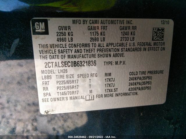 Photo 8 VIN: 2CTALSEC0B6321836 - GMC TERRAIN 