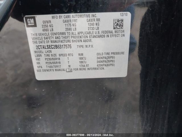 Photo 8 VIN: 2CTALSEC2B6317576 - GMC TERRAIN 