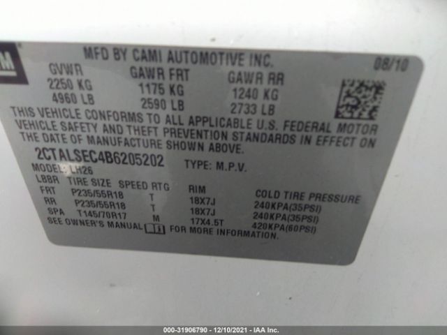 Photo 8 VIN: 2CTALSEC4B6205202 - GMC TERRAIN 