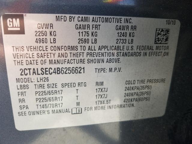 Photo 9 VIN: 2CTALSEC4B6256621 - GMC TERRAIN SL 