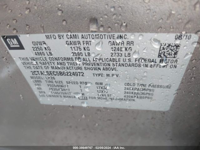 Photo 8 VIN: 2CTALSEC5B6224972 - GMC TERRAIN 