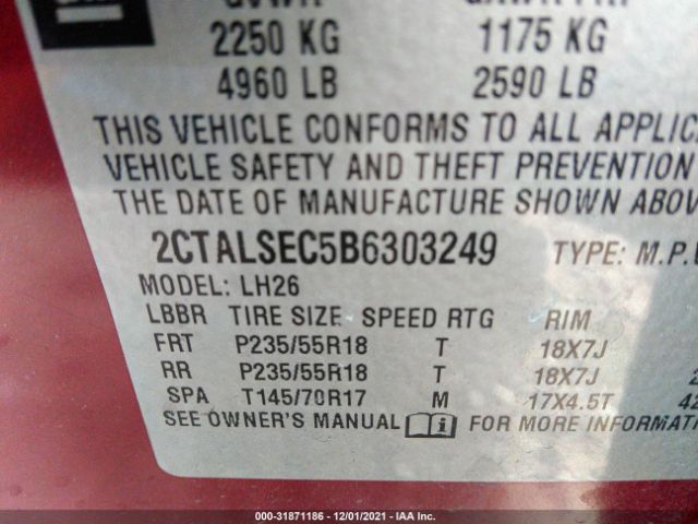 Photo 8 VIN: 2CTALSEC5B6303249 - GMC TERRAIN 