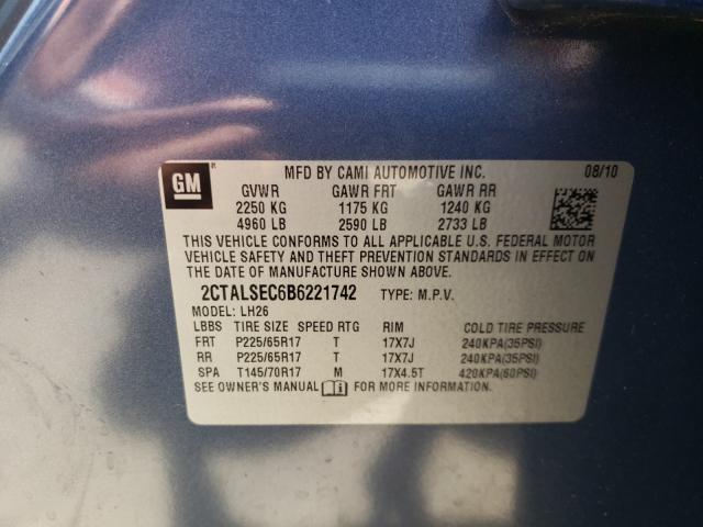 Photo 9 VIN: 2CTALSEC6B6221742 - GMC TERRAIN 