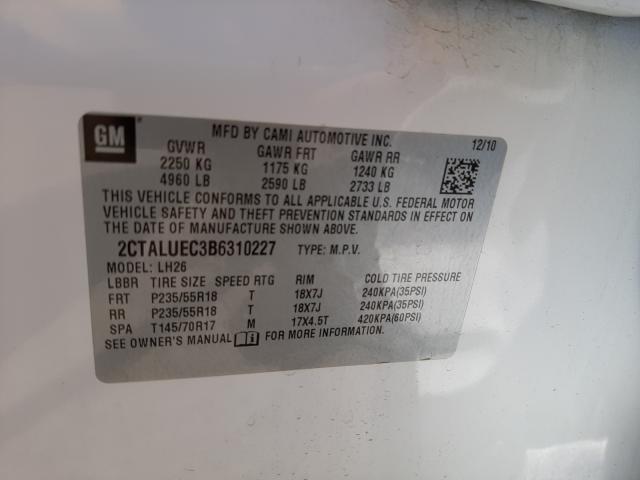 Photo 9 VIN: 2CTALUEC3B6310227 - GMC TERRAIN SL 