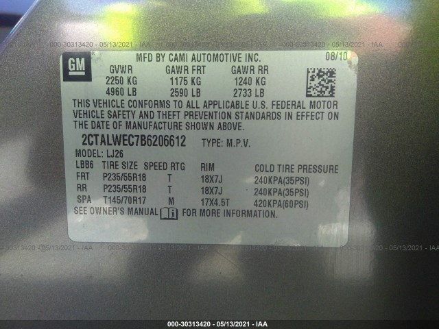 Photo 8 VIN: 2CTALWEC7B6206612 - GMC TERRAIN 