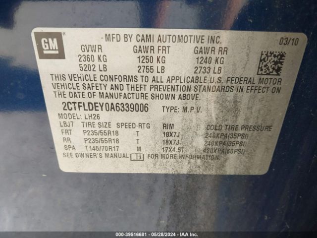 Photo 8 VIN: 2CTFLDEY0A6339006 - GMC TERRAIN 