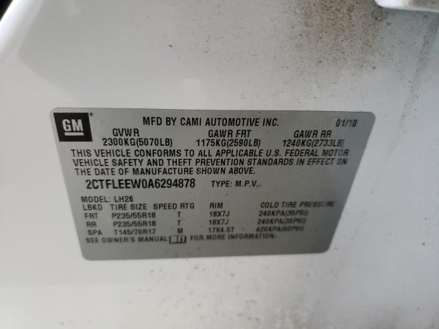 Photo 9 VIN: 2CTFLEEW0A6294878 - GMC TERRAIN 