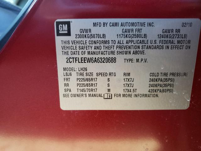 Photo 9 VIN: 2CTFLEEW6A6320688 - GMC TERRAIN SL 