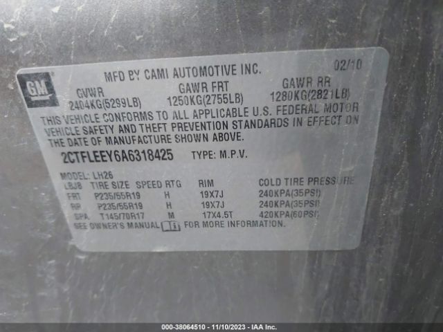 Photo 8 VIN: 2CTFLEEY6A6318425 - GMC TERRAIN 