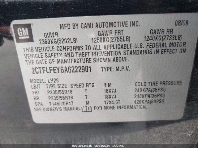 Photo 8 VIN: 2CTFLFEY6A6222901 - GMC TERRAIN 