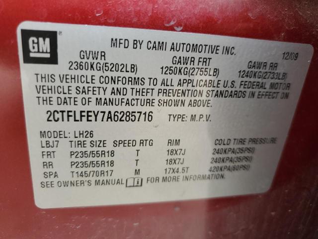 Photo 12 VIN: 2CTFLFEY7A6285716 - GMC TERRAIN 