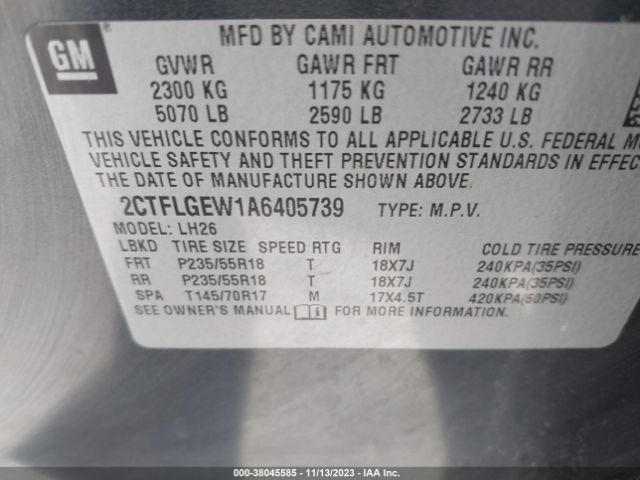 Photo 8 VIN: 2CTFLGEW1A6405739 - GMC TERRAIN 