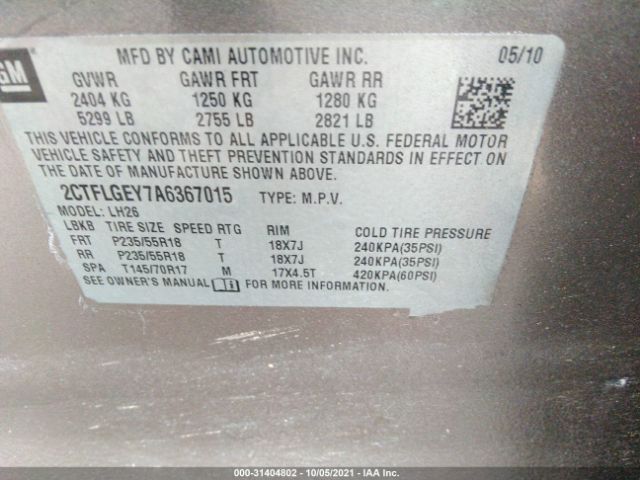 Photo 8 VIN: 2CTFLGEY7A6367015 - GMC TERRAIN 