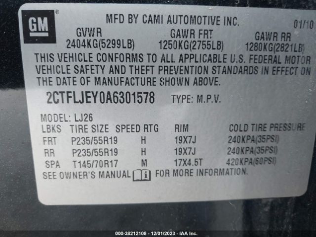 Photo 8 VIN: 2CTFLJEY0A6301578 - GMC TERRAIN 