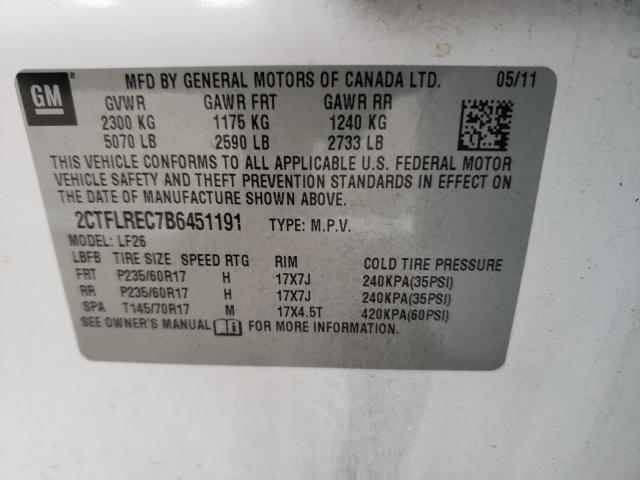 Photo 9 VIN: 2CTFLREC7B6451191 - GMC TERRAIN SL 