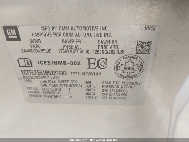 Photo 8 VIN: 2CTFLTE51B6257982 - GMC TERRAIN 