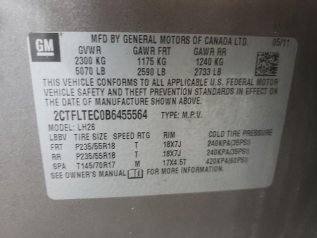 Photo 9 VIN: 2CTFLTEC0B6455564 - GMC TERRAIN SL 