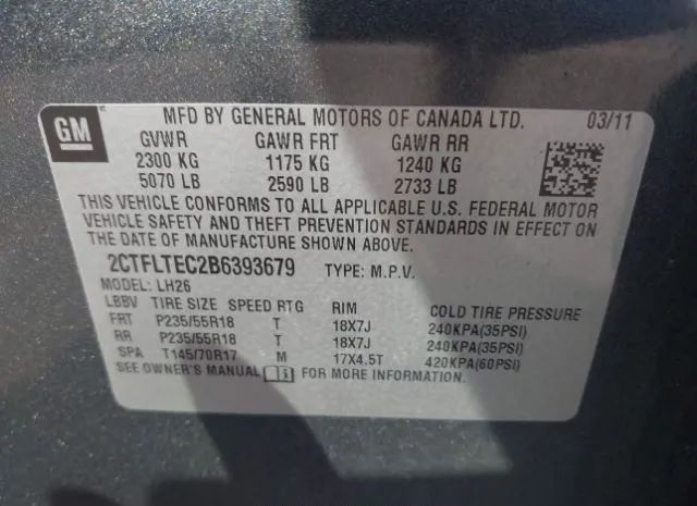 Photo 8 VIN: 2CTFLTEC2B6393679 - GMC TERRAIN 