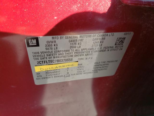 Photo 9 VIN: 2CTFLTEC7B6378658 - GMC TERRAIN SL 