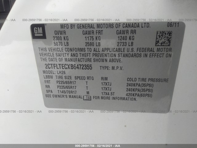 Photo 8 VIN: 2CTFLTECXB6472355 - GMC TERRAIN 