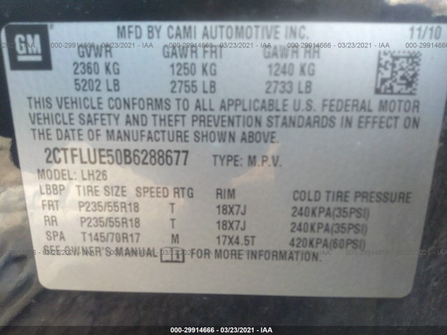 Photo 8 VIN: 2CTFLUE50B6288677 - GMC TERRAIN 